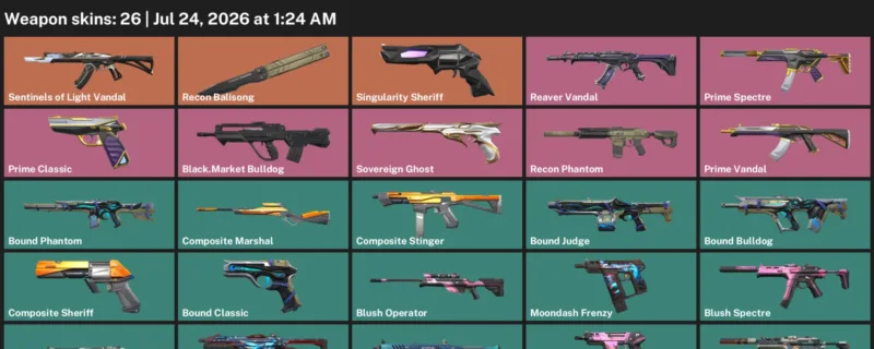 Valorant Accounts listing: LVL 30 · Black.Market Bulldog & Blush Frenzy · 26 Skins - Bronze 3, 26 skins