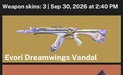 Valorant account inventory for LVL 33 · 2.0 Karambit & Reaver Knife & 3 Skins Prime