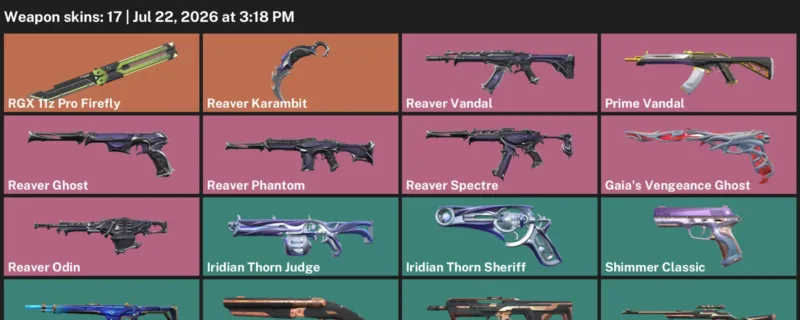 Valorant Accounts listing: LVL 93 · Reaver Karambit · 17 Skins - Bronze 1, 17 skins