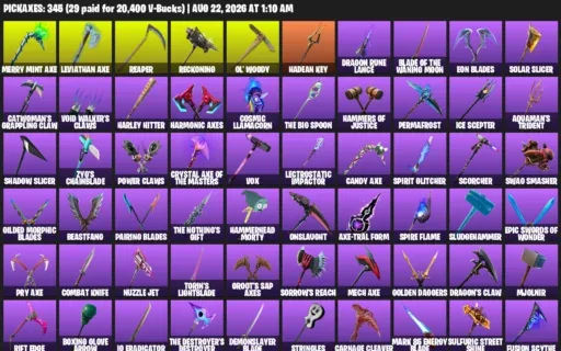 Fortnite account inventory for LVL 3856 - Travis Scott - Rogue Agent - 421 Outfits
