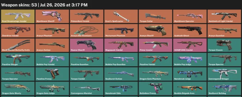 Valorant Accounts listing: LVL 54 · Black.Market Butterfly Knife · 53 Skins - Gold 2, 53 skins