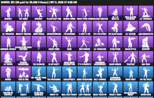 Fortnite account inventory for Darth Vader - Kratos - 120 Outfits