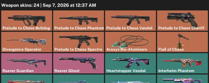 Valorant account inventory for LVL 30 · Divergence Operator & 24 Skins Araxys Bio-Atomizers