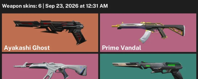 Valorant account inventory for LVL 59 · Prime Vandal & Ion Vandal