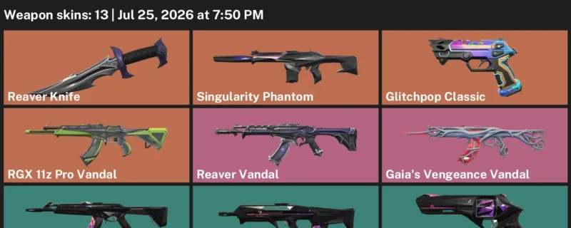 Valorant Accounts listing: LVL 50 · Reaver Knife · 13 Skins - Gold 2, 13 skins