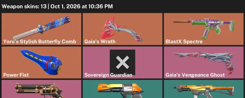 Valorant account inventory for LVL 20 · Composite Sheriff & Blush Frenzy