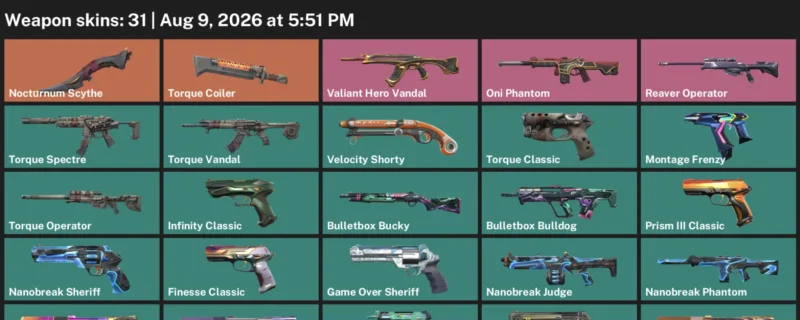Valorant account inventory for LVL 242 · Nocturnum Scythe & Death Wish Sheriff