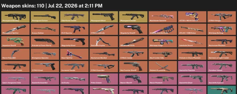 Valorant Accounts listing: LVL 81 · Altitude Knuckle Knife & Interhelm Sword · 110 Skins - Platinum 1, 110 skins