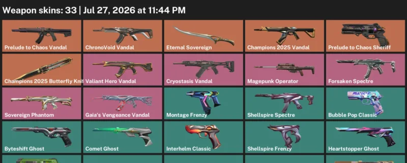 Valorant Accounts listing: LVL 200 · Champions 2025 Butterfly Knife · 33 Skins - Platinum 3, 33 skins