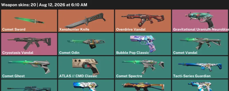 Valorant account inventory for LVL 93 · Xenohunter Knife & Cloudweaver Sheriff