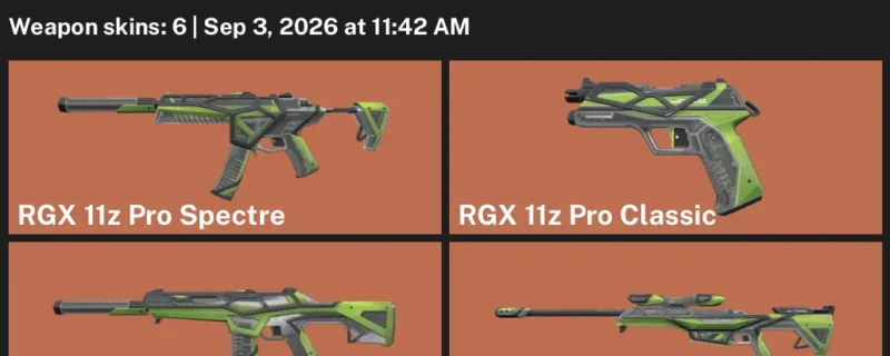 Valorant account inventory for LVL 51 · RGX 11z Pro Phantom & RGX 11z Pro Operator