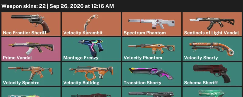 Valorant account inventory for LVL 132 · Velocity Karambit & Endeavour Operator
