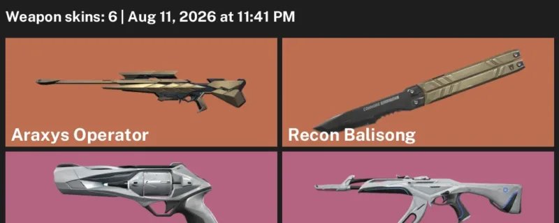 Valorant account inventory for LVL 65 · Araxys Operator & Ion Sheriff & 6 Skins Araxys Operator