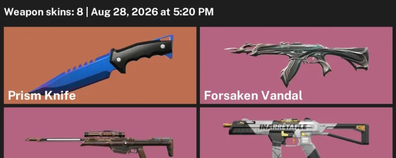 Valorant account inventory for LVL 21 · Ion Phantom & Forsaken Vandal