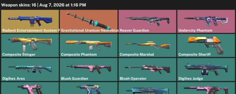 Valorant account inventory for LVL 55 · Composite Phantom & Composite Sheriff