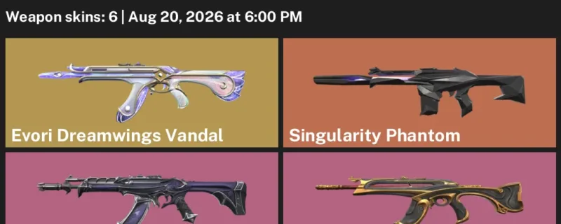Valorant account inventory for LVL 47 · Reaver Vandal & Reaver Ghost