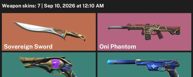 Valorant account inventory for LVL 119 · Oni Phantom & Mythmaker Sheriff