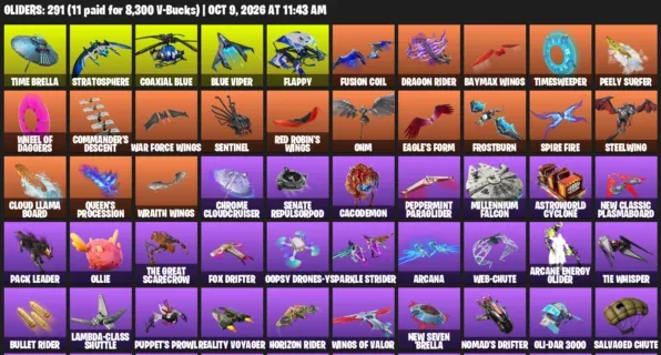 Fortnite account inventory for Trilogy - Blue Striker - 120 Outfits
