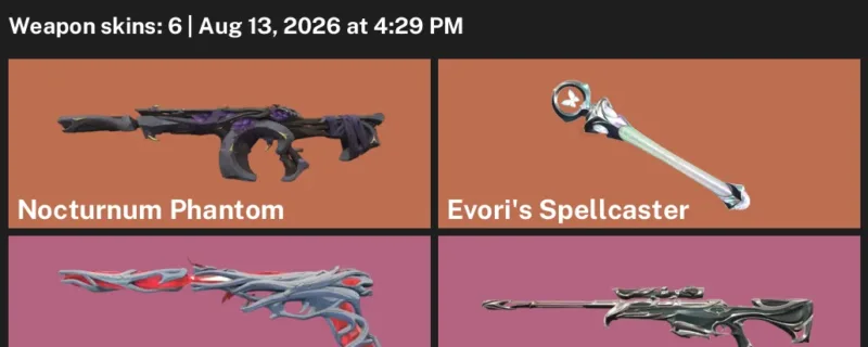 Valorant account inventory for LVL 31 · Nocturnum Phantom & Forsaken Operator