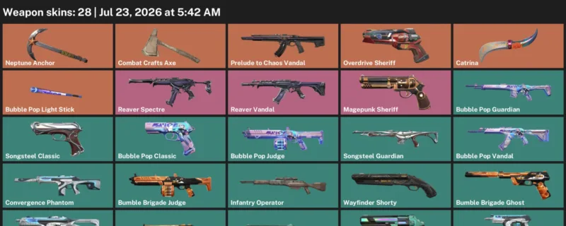Valorant Accounts listing: LVL 61 · Bubble Pop Classic & Bubble Pop Guardian · 28 Skins - Bronze 2, 28 skins