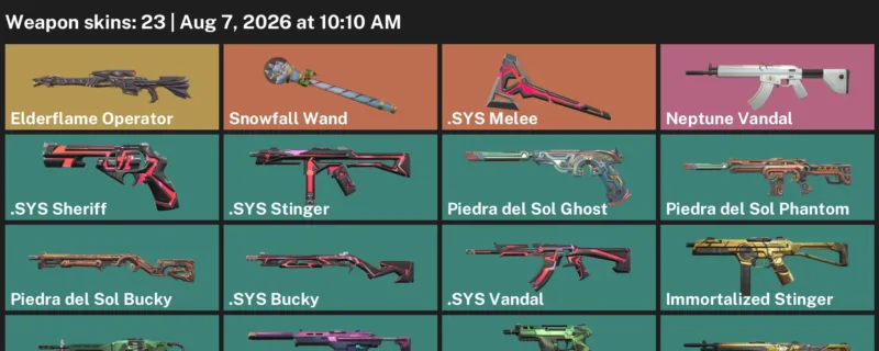 Valorant account inventory for LVL 90 · Sys Vandal & Sys Sheriff
