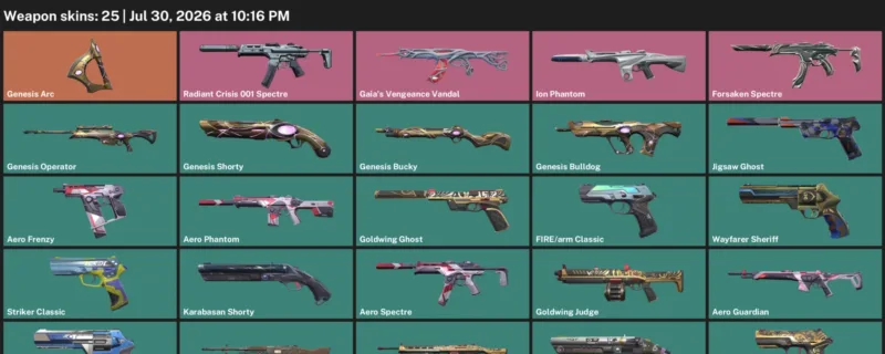 Valorant Accounts listing: LVL 185 · Aero Frenzy & Aero Guardian · 25 Skins - Bronze 1, 25 skins
