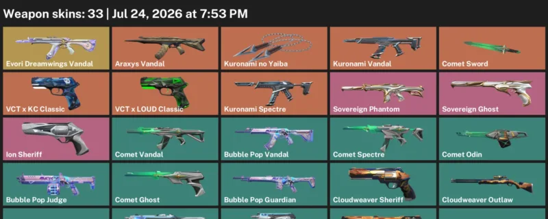 Valorant Accounts listing: LVL 58 · Comet Sword & Kuronami no Yaiba · 33 Skins - Bronze 2, 33 skins