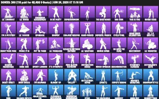Fortnite account inventory for LVL 5166 - Ghoul Trooper - Renegade Raider - 524 Outfits