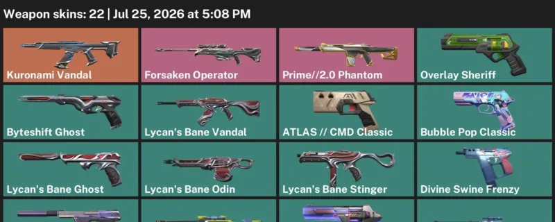 Valorant Accounts listing: LVL 242 · ATLAS // CMD Classic & Bubble Pop Classic · 22 Skins - Gold 2, 22 skins