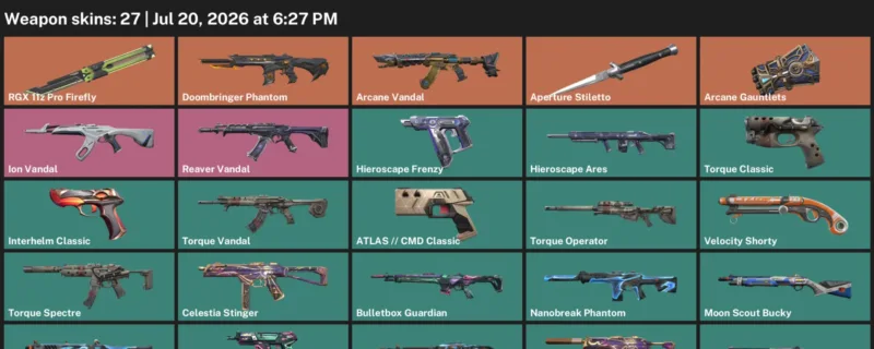 Valorant Accounts listing: LVL 104 · Aperture Stiletto & Arcane Gauntlets · 27 Skins - Platinum 3, 27 skins