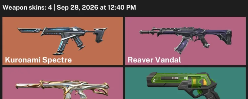 Valorant account inventory for LVL 79 · Reaver Vandal & Kuronami Spectre & Overlay Sheriff