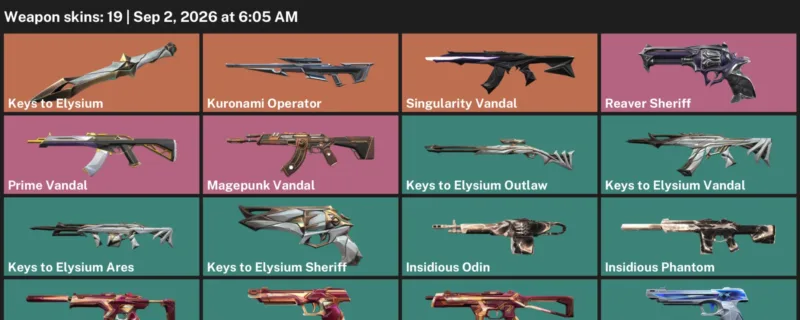 Valorant account inventory for LVL 51 · Insidious Phantom & Insidious Odin