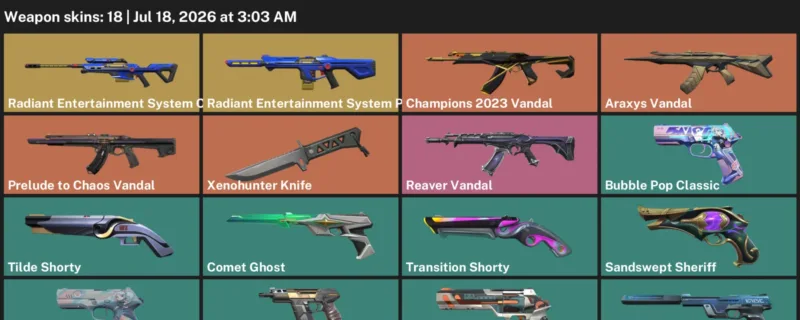 Valorant Accounts listing: LVL 236 · Xenohunter Knife · 18 Skins - Bronze 3, 18 skins