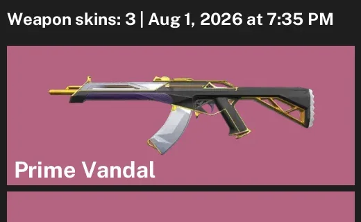 Valorant account inventory for LVL 76 · Ion Phantom & Prime Vandal & 3 Skins Ion Phantom