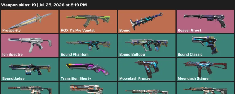 Valorant Accounts listing: LVL 87 · Bound & Bound Bulldog · 19 Skins - Bronze 1, 19 skins
