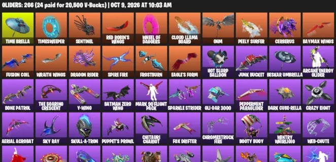 Fortnite account inventory for Travis Scott - John Wick - 120 Outfits