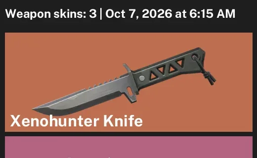 Valorant account inventory for LVL 48 · Xenohunter Knife & Ion Vandal