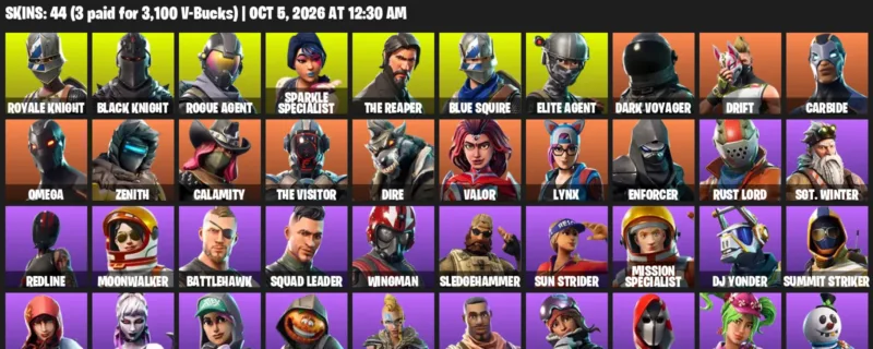 Royale Knight - Black Knight - 44 Outfits