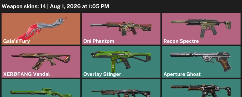 Valorant account inventory for LVL 25 · Oni Phantom & Frequency Operator