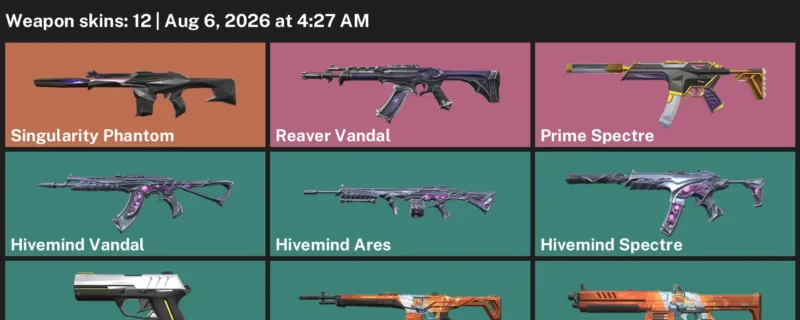 Valorant account inventory for LVL 1 · Hivemind Vandal & POLYfox Sheriff