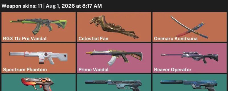 Valorant account inventory for LVL 143 · Onimaru Kunitsuna & Reaver Operator