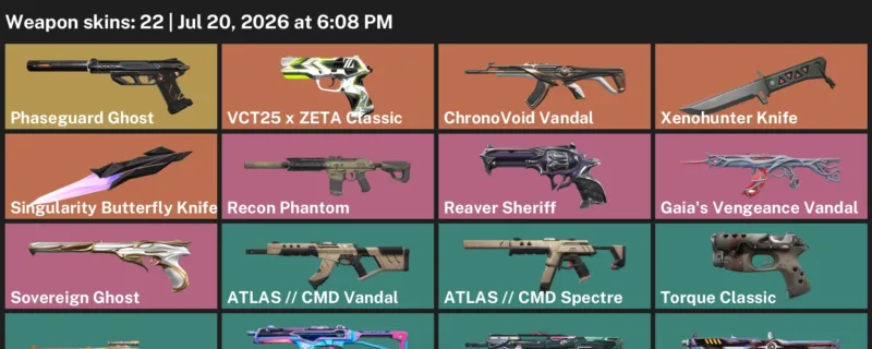Valorant Accounts listing: LVL 24 · Singularity Butterfly Knife & Xenohunter Knife · 22 Skins - Unranked, 22 skins