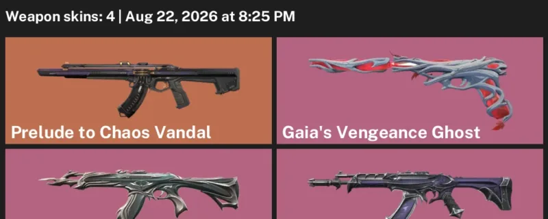 Valorant account inventory for LVL 42 · Reaver Vandal & 4 Skins Forsaken Vandal