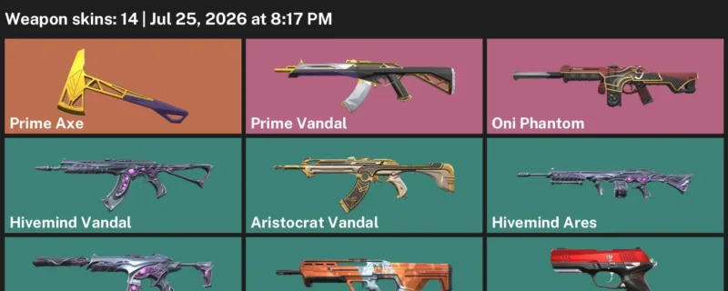 Valorant Accounts listing: LVL 52 · Aristocrat Vandal & Hivemind Ares · 14 Skins - Iron 3, 14 skins