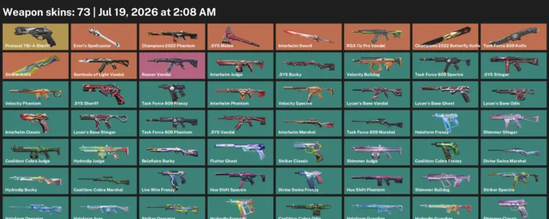 Valorant Accounts listing: LVL 147 · .SYS Melee & Champions 2022 Butterfly Knife · 73 Skins - Gold 2, 73 skins