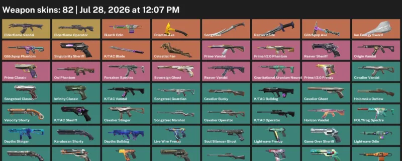 Valorant Accounts listing: LVL 320 · Celestial Fan & Ion Energy Sword · 82 Skins - Bronze 3, 82 skins