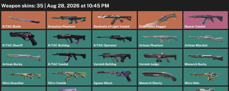 Valorant account inventory for LVL 142 · Elderflame Dagger & K & 35 Skins Elderflame Dagger