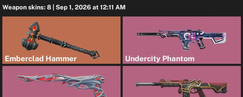 Valorant account inventory for LVL 2 · Oni Phantom & Team Ace Vandal