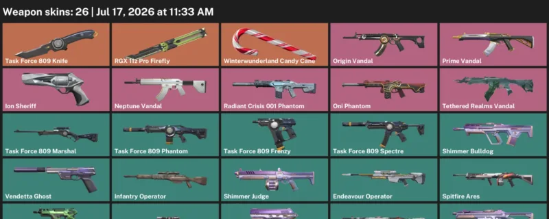 Valorant Accounts listing: LVL 76 · Task Force 809 Knife · 26 Skins - Platinum 1, 26 skins