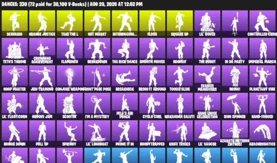 Fortnite account inventory for LVL 4596 - Sparkle Specialist - IKONIK - 479 Outfits